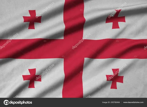 Флаг Грузии Обои на телефон красный флаг со звездами