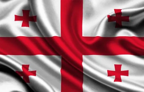 Флаг Грузии Обои на телефон красно-белый флаг