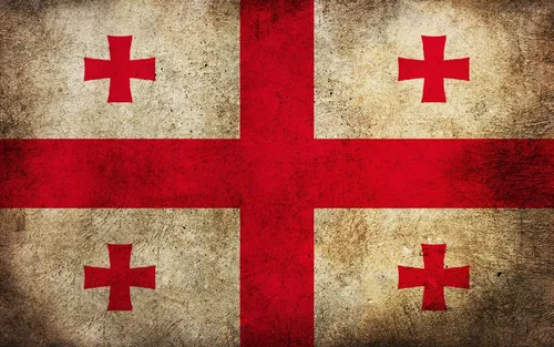 Флаг Грузии Обои на телефон флаг с красными звездами