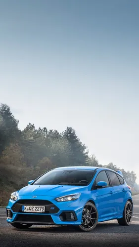 Форд Обои на телефон синий автомобиль, припаркованный на дороге