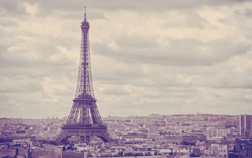 Франция Обои на телефон высокая металлическая башня в Эйфелевой башне