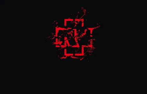 Rammstein Обои на телефон красно-черный логотип
