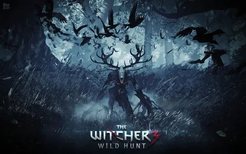 The Witcher 3 Обои на телефон черно-белое изображение монстра на белом фоне