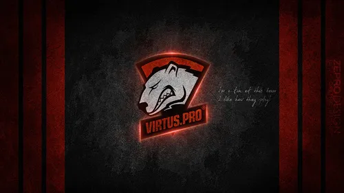 Virtus Pro Обои на телефон логотип на черном фоне