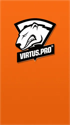 Virtus Pro Обои на телефон логотип в черно-белом дизайне