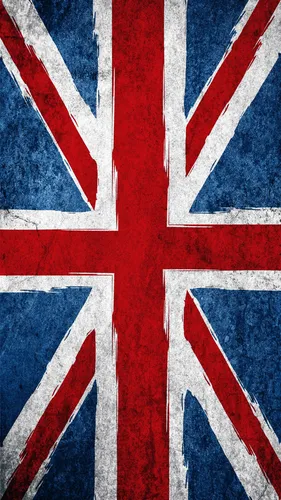 Англия Обои на телефон красно-синий флаг