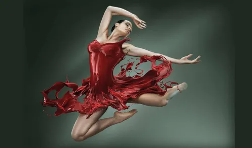 Балерина Обои на телефон женщина в красном платье