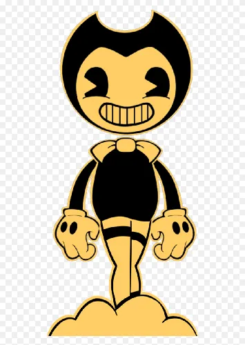 Бенди Обои на телефон желто-черный мультипликационный персонаж