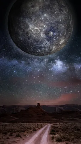 Вселенная Обои на телефон звездное ночное небо над пустыней
