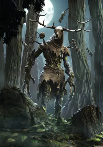 Гвинт Обои на телефон картина с изображением оленя в лесу