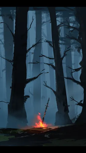 Дарк Соулс Обои на телефон пожар в лесу