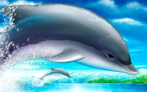 Дельфин Обои на телефон картинки
