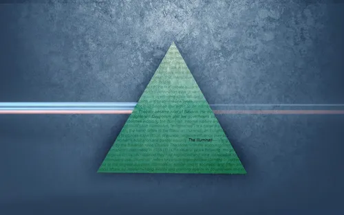 Иллюминаты Обои на телефон зеленый треугольник с красной линией