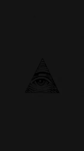 Иллюминаты Обои на телефон черно-белый логотип