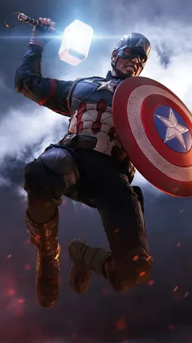 Капитан Америка Обои на телефон мужчина в одежде