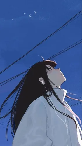 Картинки Аниме Обои на телефон человек с длинными волосами