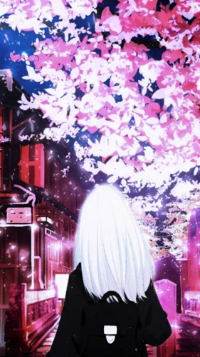Картинки Аниме Обои на телефон человек с цветочной короной