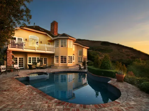 Красивые Дома Обои на телефон дом с бассейном спереди