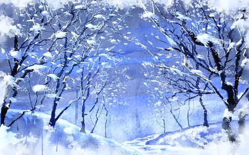 Красивые Зимние Обои на телефон снежный склон горы