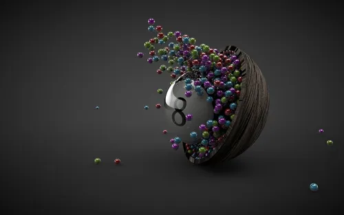 Креативный Необычные Обои на телефон корзина разноцветных шаров