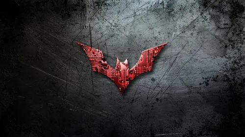 Логотип Бэтмена Обои на телефон красно-белый логотип