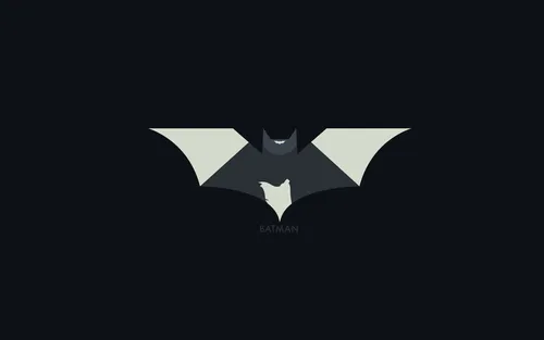 Логотип Бэтмена Обои на телефон черно-белое изображение логотипа