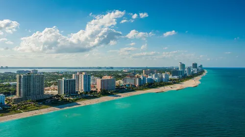 Майами Обои на телефон город рядом с водой