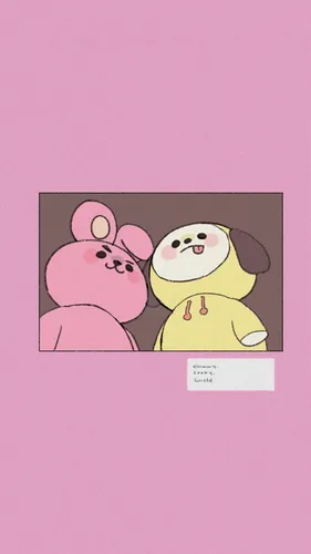 Милые Корейские Обои на телефон мультфильм о собаке