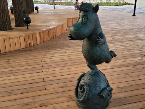 Муми Тролль Обои на телефон статуя кошки