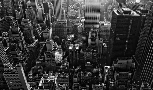 Новогодний Нью Йорк Обои на телефон город с множеством высотных зданий