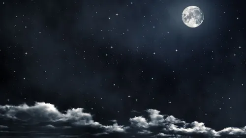 Ночное Небо Обои на телефон луна в небе