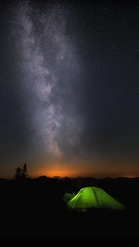 Виндовс 10 Обои на телефон палатка в темноте