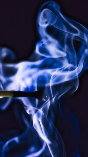 Дым Обои на телефон крупный план сине-белой полосатой ткани