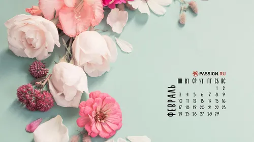 Календарь 2020 Обои на телефон группа розовых цветов