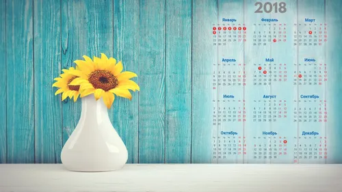 Календарь 2020 Обои на телефон ваза с желтыми цветами