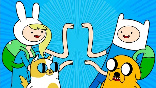 Adventure Time Обои на телефон группа мультяшных животных