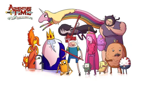 Adventure Time Обои на телефон группа людей в одежде