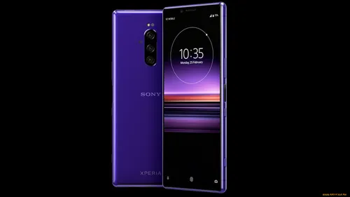 Sony Обои на телефон фиолетовый сотовый телефон