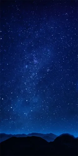 Алкатель Обои на телефон звездное ночное небо над горным хребтом