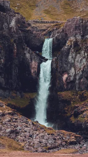 Водопад Горы Обои на телефон водопад в скалистой местности