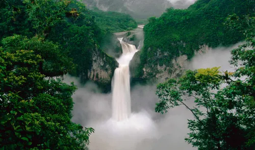 Водопад Горы Обои на телефон в хорошем качестве