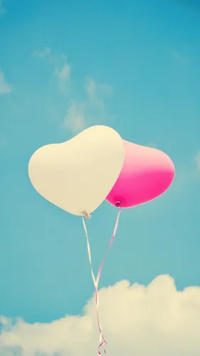 Воздушные Шарики Обои на телефон розовый шар в небе
