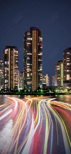 Город Ночной Обои на телефон фото на Samsung