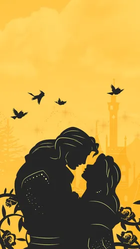 Дисней Принцессы Обои на телефон мужчина и женщина целуются