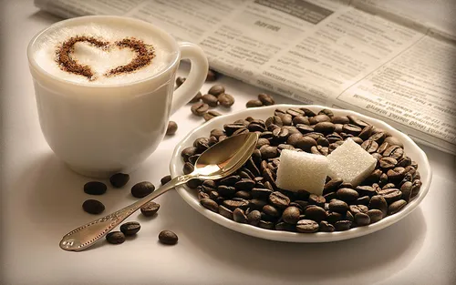 Доброе Утро Обои на телефон чашка кофе и тарелка шоколадных конфет