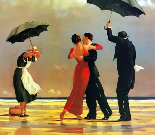 Картины Известных Художников Обои на телефон группа людей с зонтиками