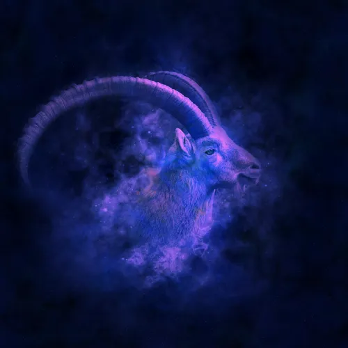 Козерог Обои на телефон фиолетовое существо с длинным хвостом