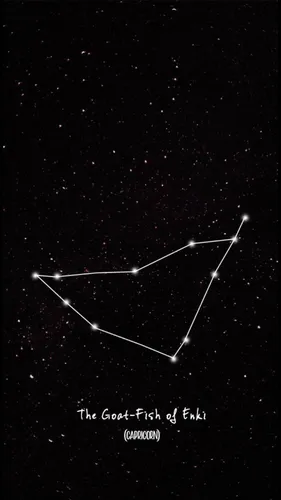 Козерог Обои на телефон звездное небо с несколькими звездами и несколькими белыми линиями