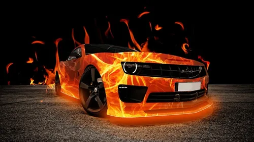Крутые Тачки Обои на телефон автомобиль в огне