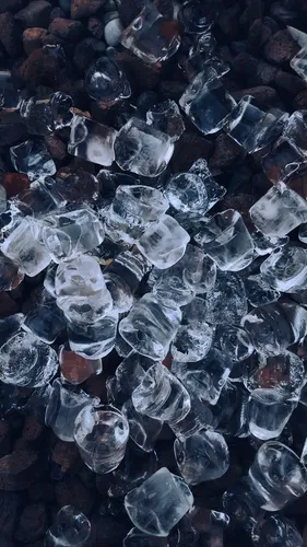 Лед Обои на телефон куча блестящих черных и белых кристаллов